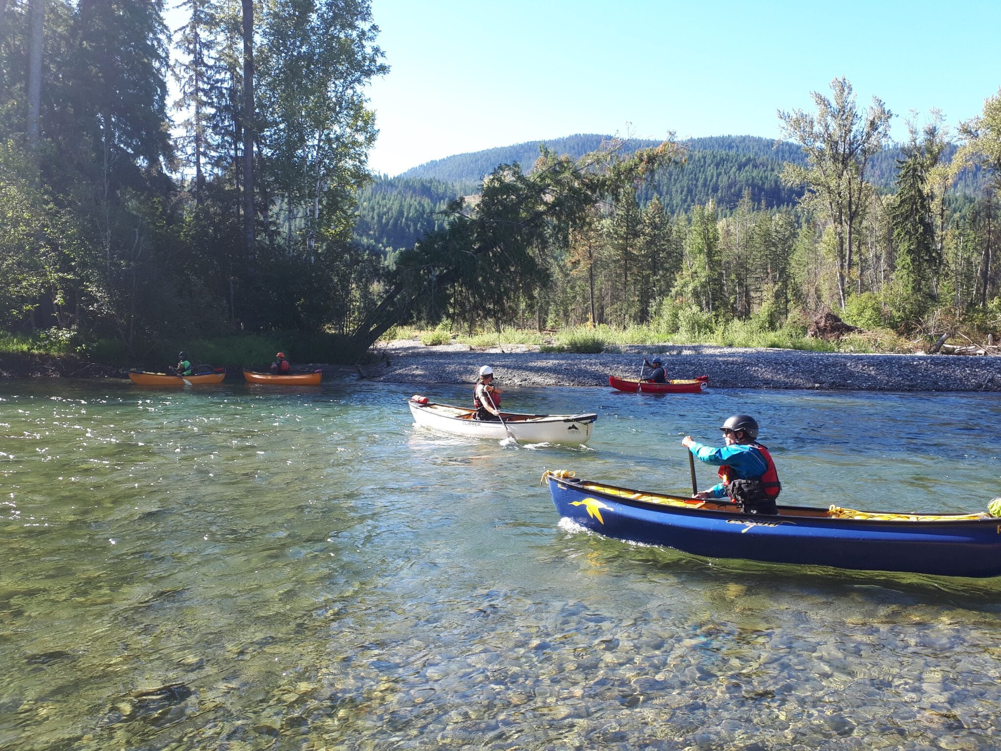 Weekend River Canoeing Courses in BC Vernon Okanagan