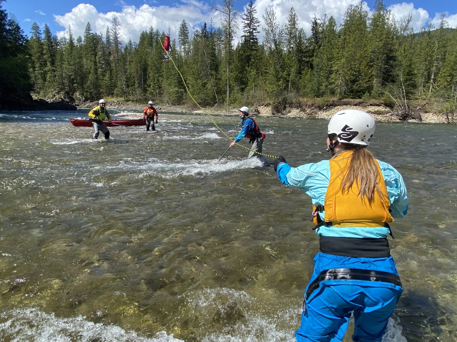 river rescue skills, throw bag