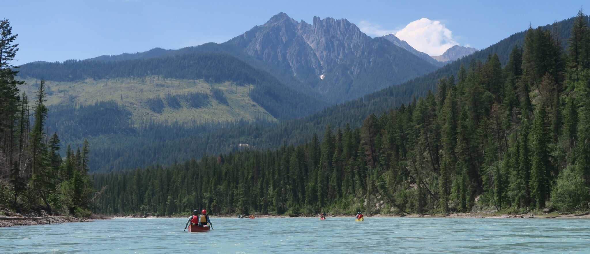 Canoeing Kootenay River Trip